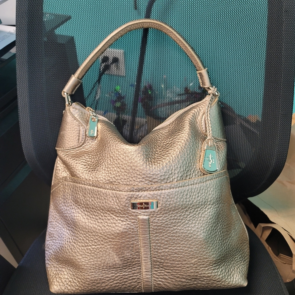 Gold Cole Haan Bag